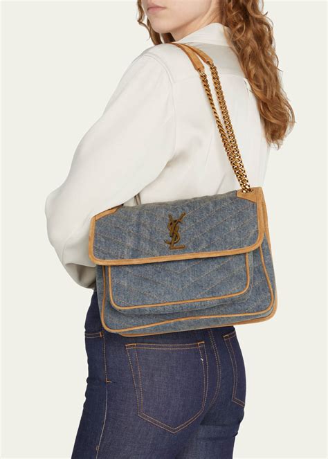 ysl jean handbag|ysl denim bags.